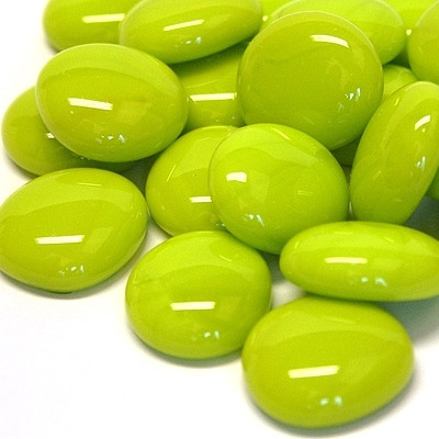 Glass Gems, Lime Marble, 100g
