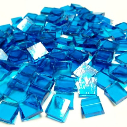 Tiffany glasmosaik, Capriblau, genomskinlig,, 200g