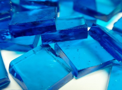 Tiffany glasmosaik, Capriblau, genomskinlig,, 200g