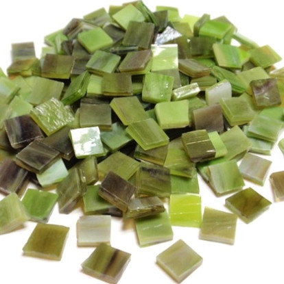 Tiffany glasmosaik, Moosgrun, 200 g