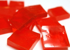 Tiffany lasimosaiikki, Orange, läpikuultava, 200 g