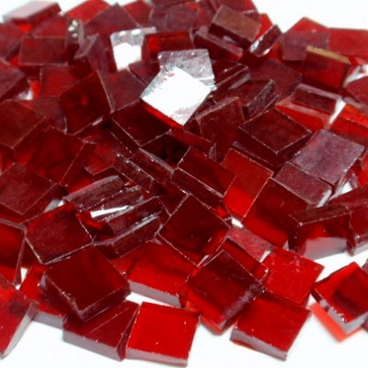 Tiffany Glass Mosaic, Rubin, Translucent, 200g