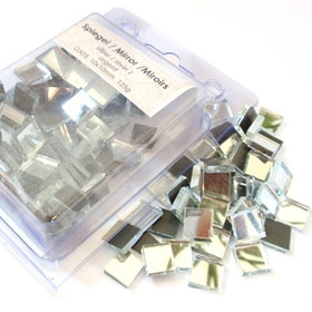 Mirror Mosaic, Silver, 1x1cm, 125g