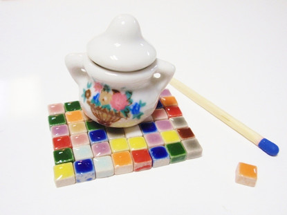 Micro Mosaic, 5x5x3mm, Yellow, 20g