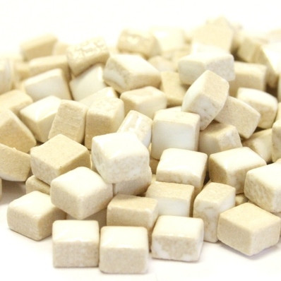 Mikromosaik, 5x5x3mm, White, 20g