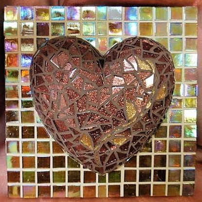 Styrofoam-heart, 15 cm, flat