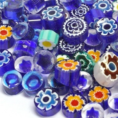 Millefiori, Blåa toner, 20g