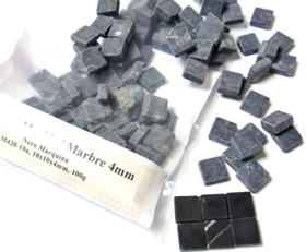 Marble, 10 mm, Nero Marquina, 100g