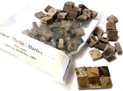 Marble, 10 mm, Emperador, 100g