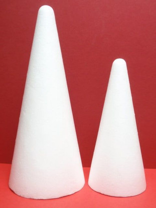 Styrox-kartio, 21 cm