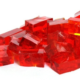 Smalti, Red, transparent, 50g