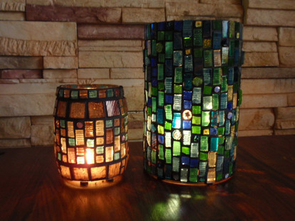 Smalti, Green, transparent, 50g