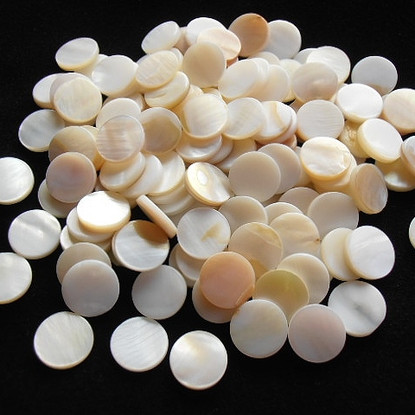 Pärlemor, rund, 10mm, 50g