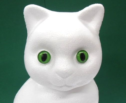 Styrox kissa, korkeus 24 cm
