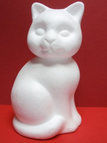 Styrox kissa, korkeus 24 cm