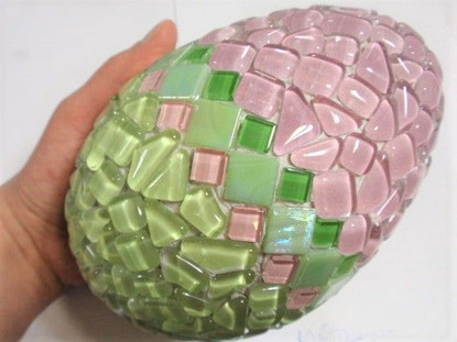 Frigolitägg, 15 cm, tudelad