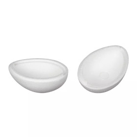 Styrofoam-egg, 2 parts, height 15 cm