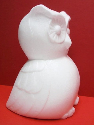 Styrofoam-owl, 25 cm
