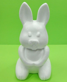 Styrofoam-rabbit, 23 cm
