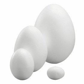 Styrofoam-egg, height 8 cm