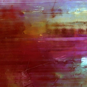 Konstglas 5x15 cm, Red Lacquer