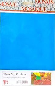 Tiffanylasi 15x20 cm, Capriblue, läpikuultava