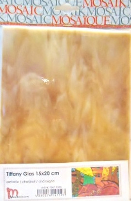 Tiffanylasi 15x20 cm, Kastanie