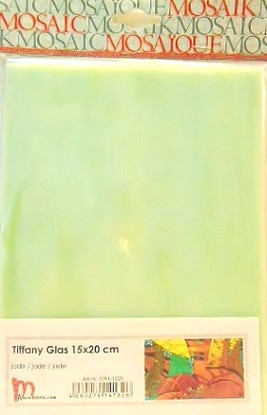 Tiffanyglas 15x20cm, Jade