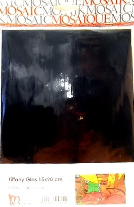 Tiffanyglas 15x20cm, Black