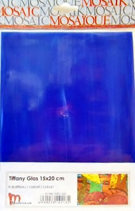 Tiffanylasi 15x20 cm, Cobalt