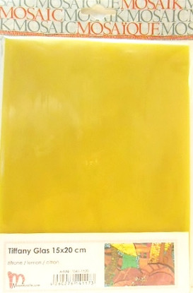 Tiffanylasi 15x20 cm, Lemon, läpikuultava