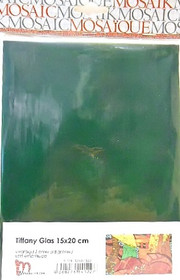 Tiffanylasi 15x20 cm, Smaragd, läpikuultava