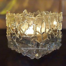 Glaslykta, kub, 8x8x8 cm