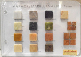 Sample board, Mosaikstein, Marble 4mm