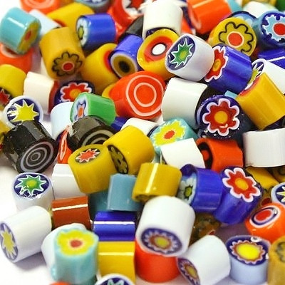 Millefiori, 4/5 mm, Mix, 50g