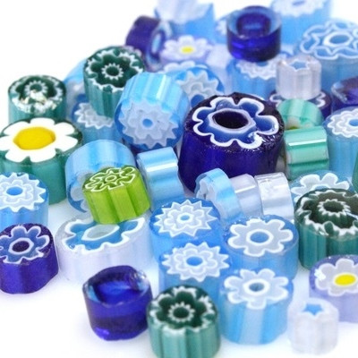 Millefiori, Turquoise Tones, 50g