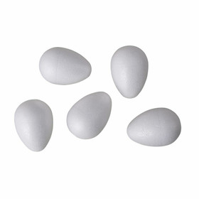 Styrofoam-egg, height 6 cm, 5 pcs