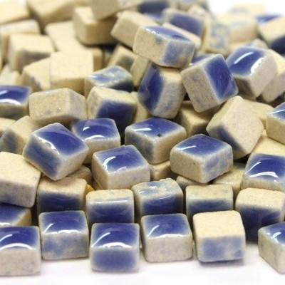 Mikromosaik, 5x5x3mm, Mid Blue, 50g