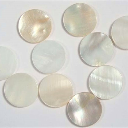 Mother of pearl, round, 15mm, 50g