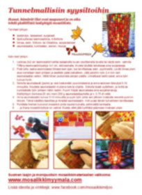 Mosaiklykta, instruktion