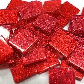 Akryylimosaiikki, Glitter Bordeaux, 205 kpl / 50g
