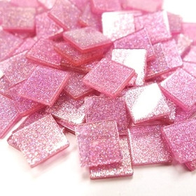 Akryylimosaiikki, Glitter, Pink, 205 kpl / 50g