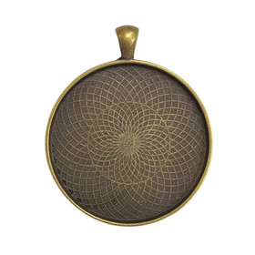 Ramberlock, rund, 42 mm, färg brons