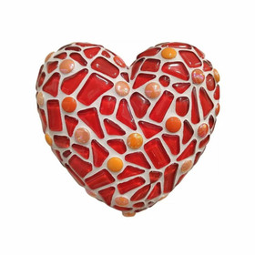 Mosaic Heart, Red, DIY