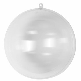 Muovipallo, kaksi osaa, 20 cm, kirkas