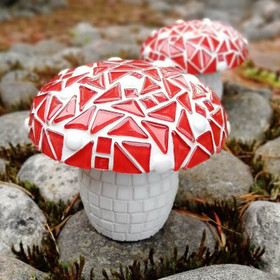 Mosaic Mushroom, Red DIY