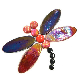 Dragonfly, Red-Black, DIY