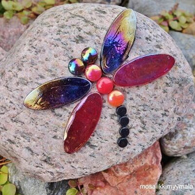 Dragonfly, Red-Black, DIY