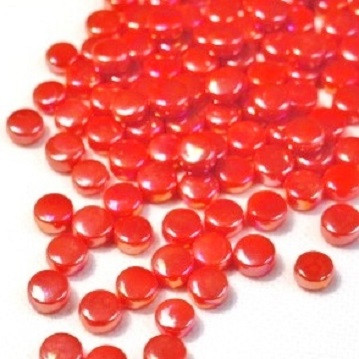 Liliput Pärlor, Iriserande, Orange Red, 50g – MosaikShop