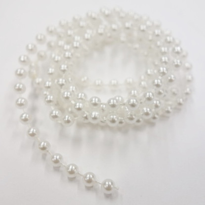 Decorative chain, white, 1 m